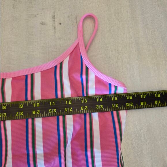 NWT Beach Riot Women's One Piece Swimwear Pink Stripe SZ XL - Picture 6 of 8